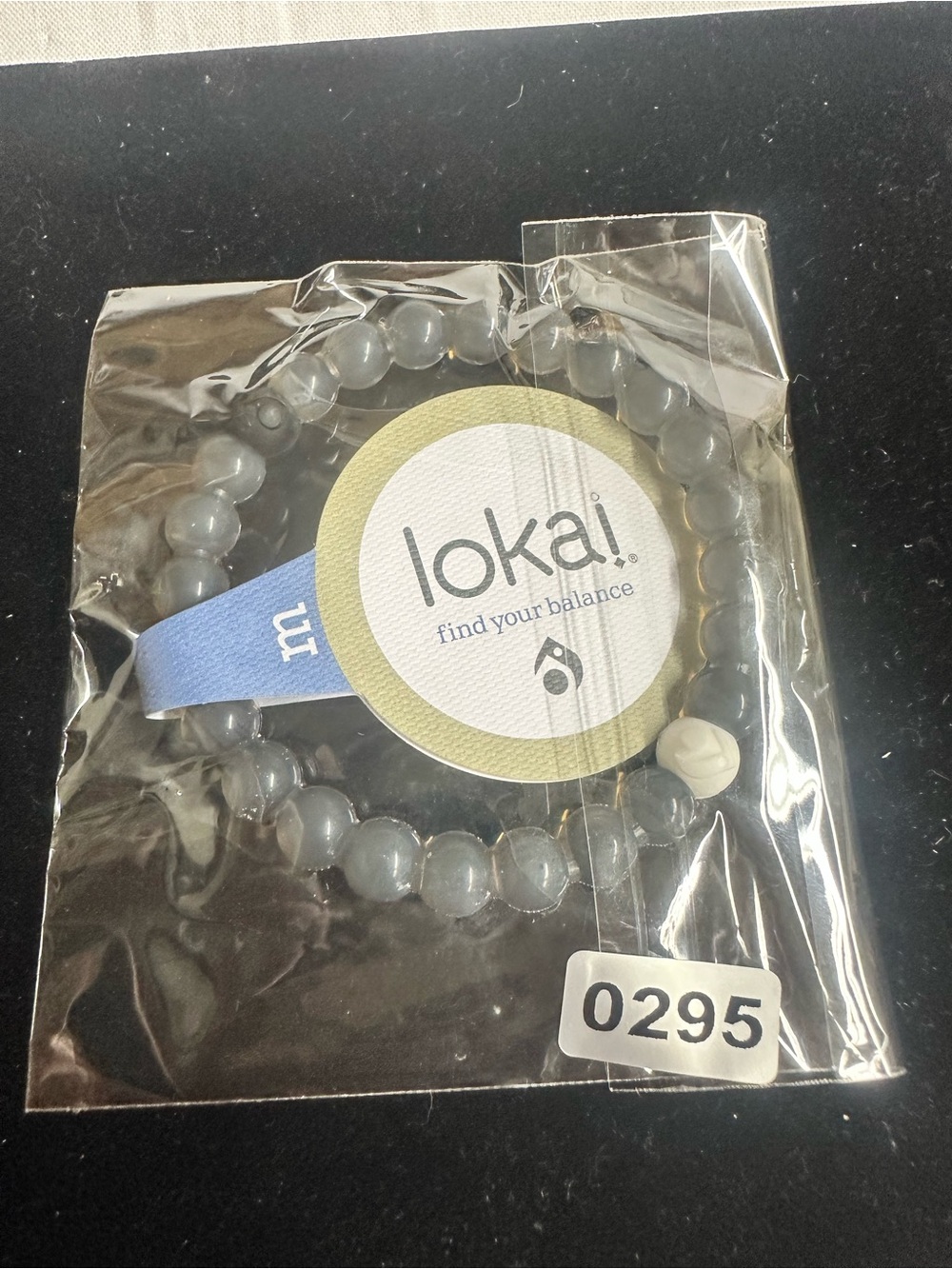 Lokai Kids Gray Beaded Balance Bracelet